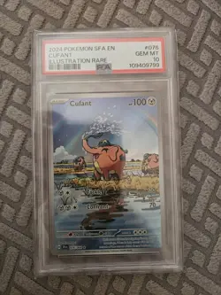 Cufant 076/064 Shrouded Fable 2024 - Pokemon Holo Illustration Rare PSA 10 - Image 1