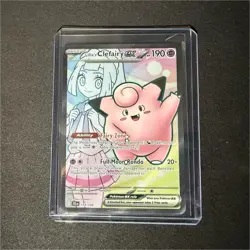 Pokemon TCG Lillie's Clefairy ex 173/159 Sv09 Full Art Ultra Rare Holo Eng - Image 1