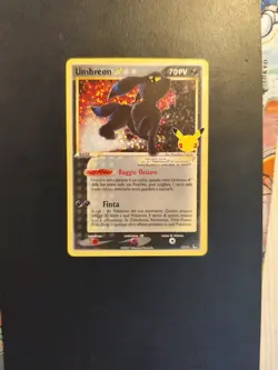 Umbreon Gold Star 17/17 Gran Festa 25th Italiana Celebrations Near Mint Pokemon - Image 1