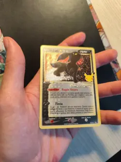 Umbreon Gold Star 17/17 Gran Festa 25th Italiana Celebrations Near Mint Pokemon - Image 3