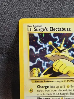 Lt. Surge's Electabuzz 6/132 Gym Heroes Holo Rare English Unlimited HP/DMG - Image 2