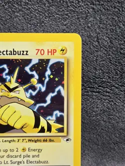 Lt. Surge's Electabuzz 6/132 Gym Heroes Holo Rare English Unlimited HP/DMG - Image 3
