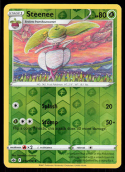 Steenee 014/198 Reverse Holo 2021 Pokemon Chilling Reign NM - Image 1