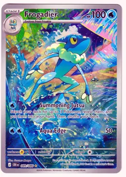 Frogadier Illustration Rare ME04: Chaos Rising 089/086 NM Pokemon TCG - Image 1