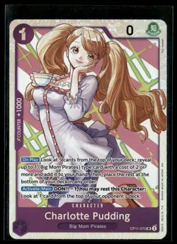 Charlotte Pudding OP11-070 A Fist of Divine Speed Super Rare One Piece - Image 1