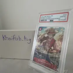 2022 One Piece Card Game Champ Set Purchase Bonus Monkey D. Luffy P-001 – PSA 10 - Image 3