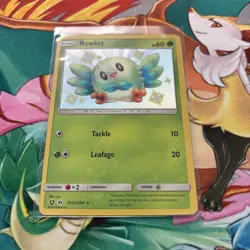 Pokemon TCG Rowlet Card SV2/SV94 Sm: Hidden Fates Shiny Vault NM/M Condition - Image 2