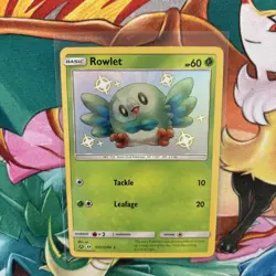 Pokemon TCG Rowlet Card SV2/SV94 Sm: Hidden Fates Shiny Vault NM/M Condition - Image 3