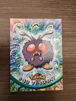 Pokemon Topps TV Animation Edition #48 Venonat! Blue Logo! - Image 1