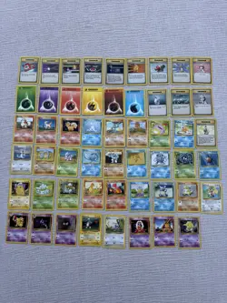 Pokemon TCG base Set Mixed Bundle 54 Cards - mixed condition - Image 1