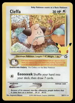 Pokemon Cards Cleffa 20/111 Celebrations NM *2 - Image 1