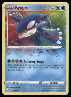 Pokemon Cards Kyogre 021/072 Shining Fates Amazing Rare NM - Image 1