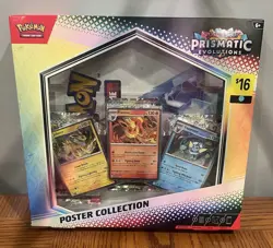 TCG POKEMON scarlet and violet prismatic evolutions poster collection box MINT - Image 1