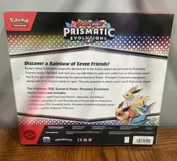 TCG POKEMON scarlet and violet prismatic evolutions poster collection box MINT - Image 2
