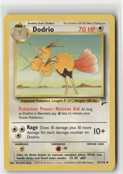 Dodrio 37/130 UC Base Set 2 NM Pokemon - Image 1