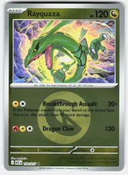RAYQUAZA ENERGY SYMBOL 153/217 ASCENDED HEROES POKEMON REVERSE HOLO NM/M - Image 1