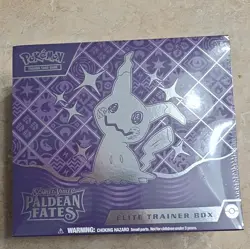 Pokemon TCG Paldean Fates Elite Trainer Box Mimikyu Booster & Promo 2024 - Image 1