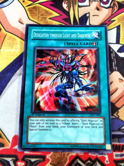 Dedication through Light and Darkness ioc-095 1st (NM/VLP) Super Rare Yu-Gi-Oh! - Image 1