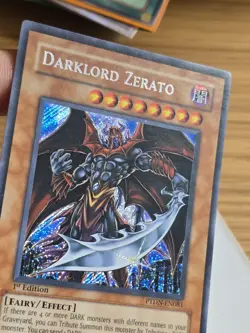 Yu-Gi-Oh! TCG Darklord Zerato PTDN-EN081 Secret Rare 1st - Image 3