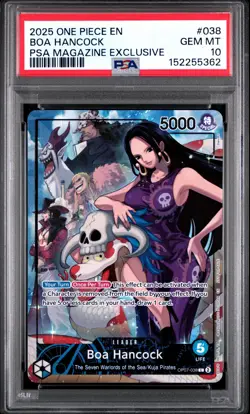 BOA HANCOCK OP07-038 PSA 10 PSA MAGAZINE EXCLUSIVE ONE PIECE PROMOS ENGLISH - Image 1