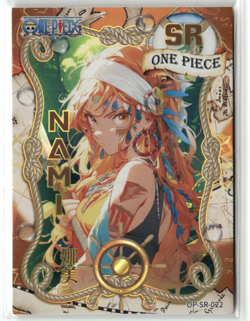 NAMI R SR OP-SR-022 Thick Holo Master New World One Piece Anime Card - Image 1