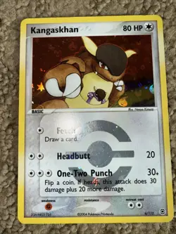 2004 Pokemon Fire Red & Leaf Green Kangaskhan Reverse Holo Card # 6/112 - Image 1