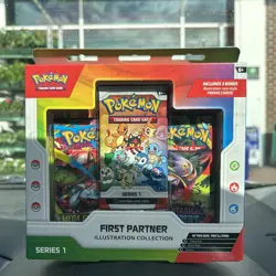 Pokemon TCG First Partner Illustration Collection Series 1 Promo Pack 3 Cards EN - Image 1