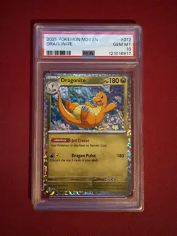 2025 PSA 10 Pokemon M24 EN McDonalds Dragonite Holo 012/015 Card Gem Mint - Image 1