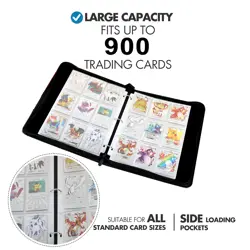 900 Cards Pocket Binder 9 Pocket Game Sport Trading Cards Storage Album Folder⭐ - Image 5