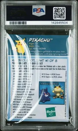 1999 Hasbro Pokemon Pikachu #1 Toy Wishes Magazine H/C PSA 7 NM - Image 2