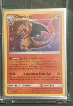 Pokemon Charizard Promo Holo Black Star SM226 SM Stage 2 150 HP Continuous Blaz… - Image 2