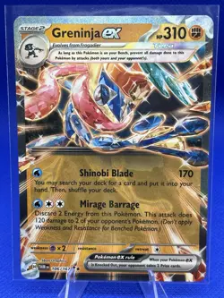 Pokemon TCG Greninja EX Twilight Masquerade 106/167 Sv06 Mint - Image 1