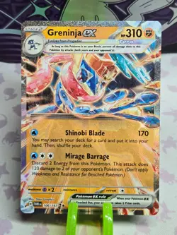 Pokemon Twilight Masquerade Greninja ex 106 / 167 Double Rare - Image 1