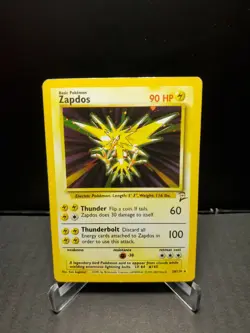 Pokemon TCG Zapdos 020/130 Base Set 2 Vintage Holo WPTC 1999-2000 HP - Image 1