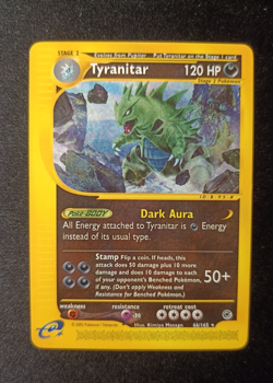 Pokemon Tyranitar 66/165 Expedition - Rare Not Holo ENG NM Near Mint WOTC - Image 1
