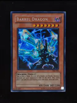 Yu-gi-oh! 2002 Barrel Dragon VB5-003 Promo Secret - Image 1