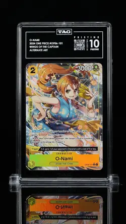 Bandai One Piece O-Nami OP06-101 Lot of 3 TAG 10 Alt Art Foil English - Image 2