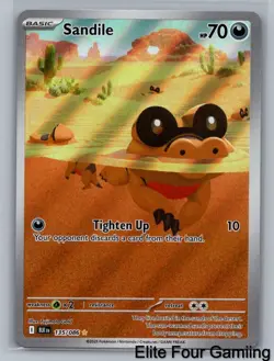 Sandile 135/086 Holo Illustration Rare Black Bolt Pokemon Near Mint - Image 1