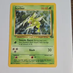 Pokemon TCG Jungle Vintage Lot - Scyther 26/64 Basic English Ken Sugimori - Image 1