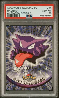 Haunter #93 | 2000 Topps Pokemon TV Animation Series 2 PSA 10 *Super Low Pop 43* - Image 2