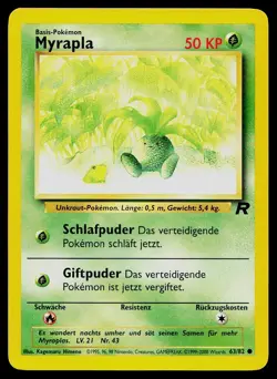 Pokemon Card Team Rocket Oddish 63/82 Common Myrapla GERMAN - Image 1