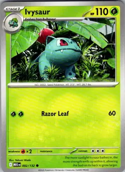 Ivysaur Mega Evolution 002/132 Common Pokemon Near Mint - Image 1