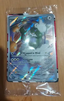 Pokemon TCG Tornadus White Flare ETB Pokemon Center Stamped Promo Card Sealed - Image 1