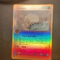 Pokemon Company Pokemon TCG Sandstorm Omanyte 70/100 Reverse Holo EN 2003 70HP - Image 1
