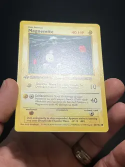 Pokemon TCG Magnemite 053/102 Base Set (Shadowless) 1st Edition LP/NM - Image 2