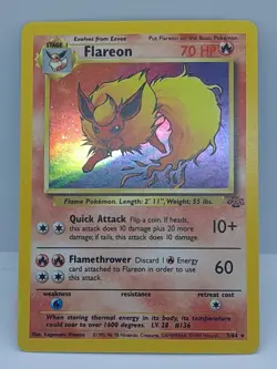 Pokemon Flareon 3/64 Jungle Holo WOTC card CGC - Image 3
