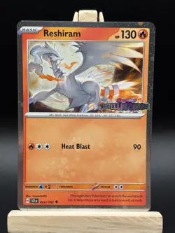 Pokemon TCG Reshiram Holofoil Stellar Crown Stamped Card 022/142 - Image 2
