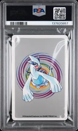 2000 POKEMON SILVER VERSION PLAYING CARDS 3 OF SPADES #149 DRAGONITE PSA 10 - Image 2