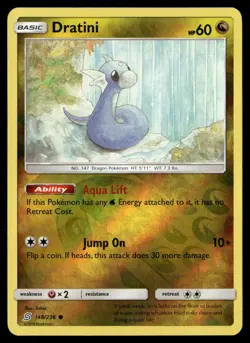 Dratini 148/236 Common Unified Minds Pokemon Reverse Holo Near Mint - Image 1