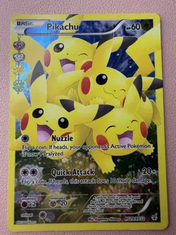 Pokemon Pikachu Full Art Holo RC29/RC32 Generations Radiant Collection 2016 Cute - Image 1